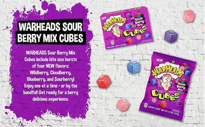 Конфеты Warheads Cubes Berry Mix