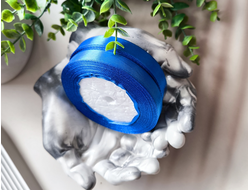 Лента атласная 1.2 см., рулон (23м.), СИНИЙ