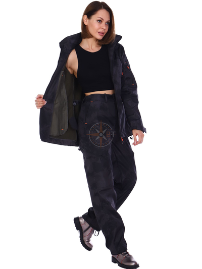 Костюм женский ВАЛЬД  цв. черная точка КМФ (демисезонная)