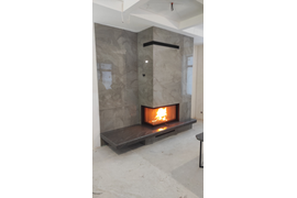 Фото монтажей каминов