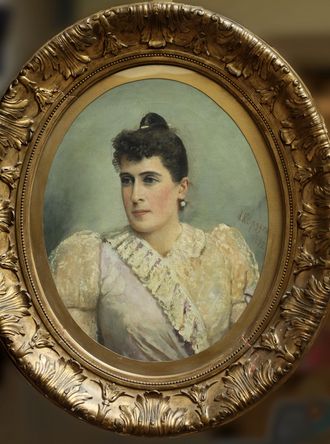 Корзухин А.И. Женский портрет 1892 г. Холст, масло 66Х57 (897)