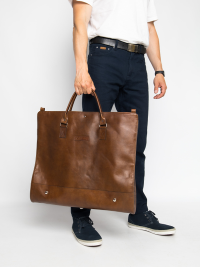 Портплед + дорожная сумка (2 в 1) Palermo Premium 
brown (арт. 4038-63)