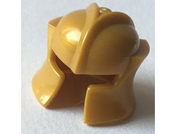 Minifigure, Headgear Helmet Castle with Cheek Protection Angled, Pearl Gold (48493 / 6291401)