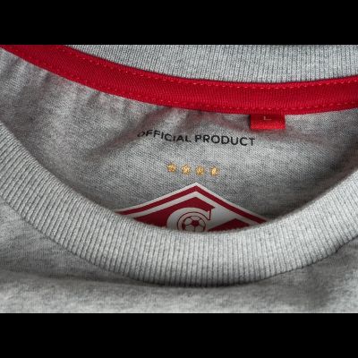 Футболка ФК СПАРТАК cерая (р.M) 110320