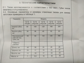 Тиски станочные 125 мм поворотные QH125