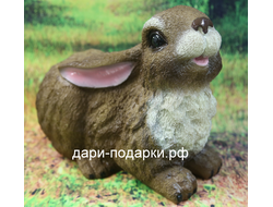 Заяц пушистый 22*27см    0,9кг   полистоун Россия 1085/012450