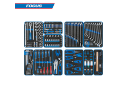 Набор инструментов 188 предметов, "FOCUS", для тележки, 11 ложементов KING TONY 934-188MRVD