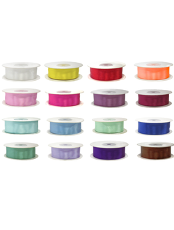 Лента атлас, ширина 1,2 см, МИКС, метр