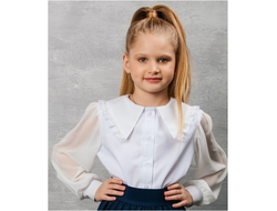 Д 5289 Блузка длинный рукав рукав шифон р.122-158