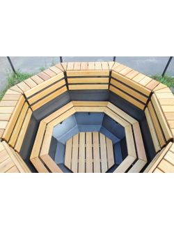 Банный чан на 6 человек 200 х 200 см (внутренние размеры)