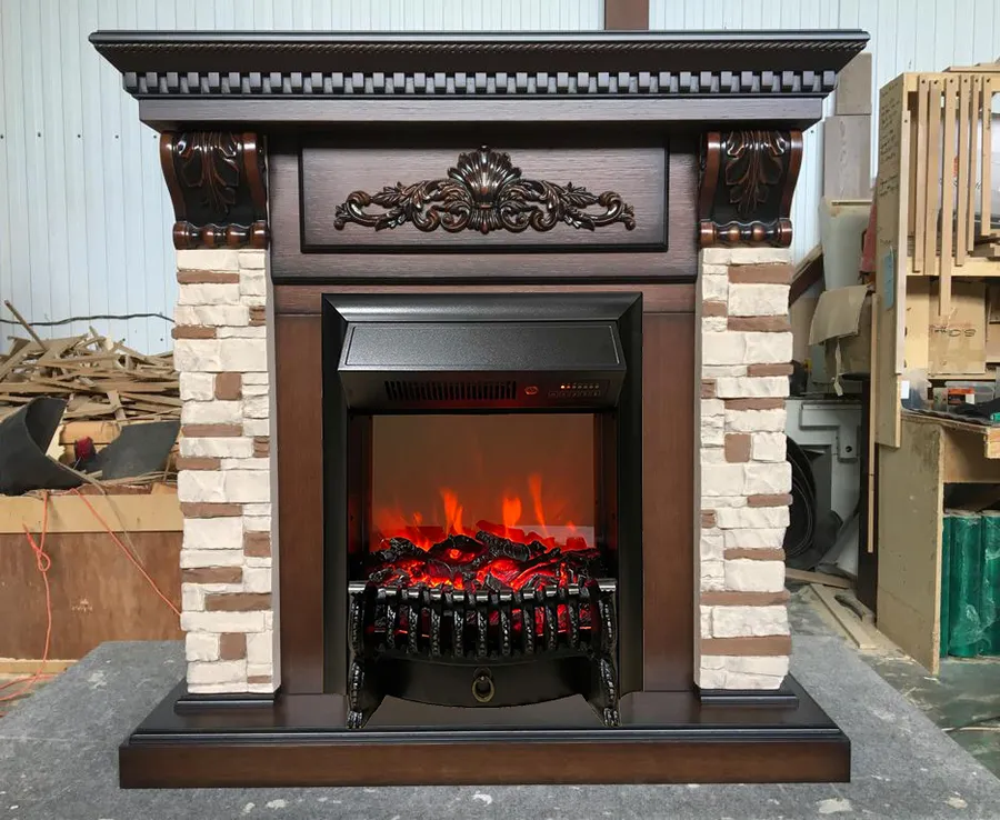 Электрокамин Бронкс Lux