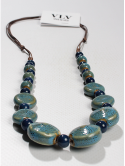 Колье "Керамические бусины 25"