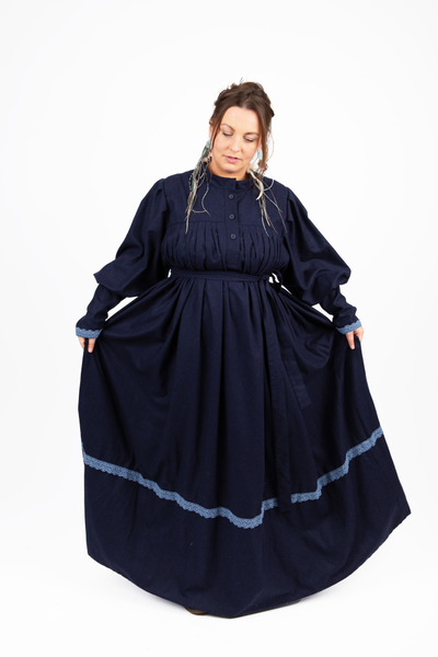 Платье в русском стиле "Поморское" шерстяное