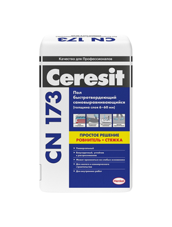 Универсальная самовыравнивающаяся смесь Ceresit CN 173 (от 6 до 60мм), 20кг