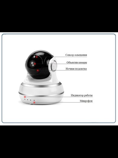 Моторизированная WiFi/LAN видеокамера с DVR,  HD (v380 Pro)