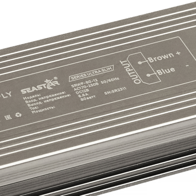 Блок питания 80W 12V IP67 Compact (12V/6.6A/80W) (SEASTAR/IP67 металл/2 года)