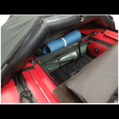 Моторная лодка ДИКИЙ 380 НДНД с тентом красный