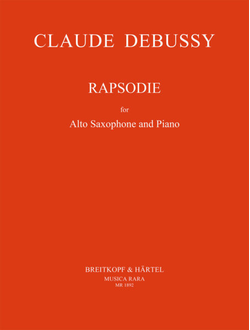 Claude Debussy (1862–1918)  Rapsodie edited by Ronald Tyree [A-sax,pno]