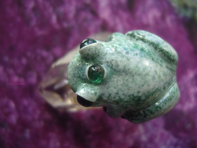 Кольцо-талисман с изумрудом "Исполняющая желания, Древняя Лягушка"