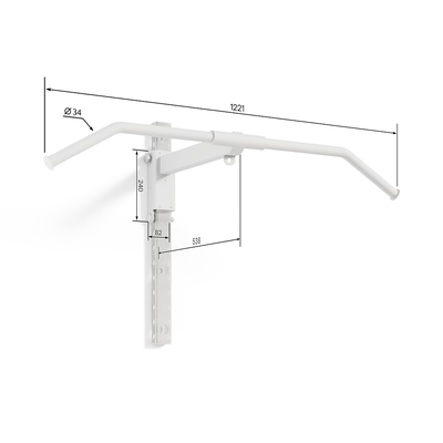 Турник навесной на базовую шину V2.0