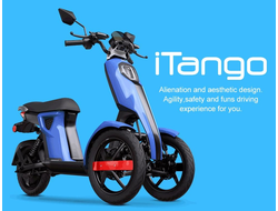 Электрический скутер Трицикл Doohan iTango HO-1200W Синий.