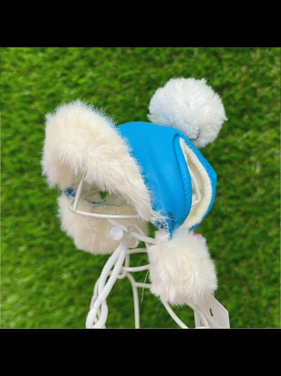 Шапочка для собак "POM", голубая
