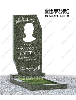 Вертикальный памятник ДГ-38 балтик-грин