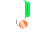 Мормышка TW &quot;Гвоздешарик&quot; зелен. d2 оранжевый