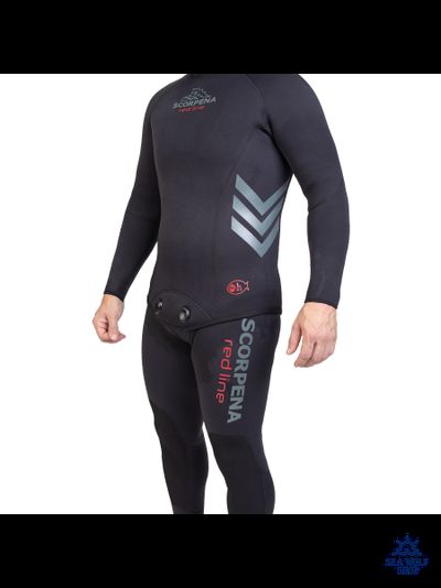 Гидрокостюм неопрен 5мм Scorpena RedLine р.M-48/50