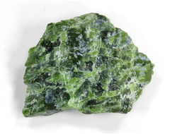 Хромдиопсид, необработанный "дикий" образец, Россия, Якутия (21*24*10 мм, 5,5 г) №28332