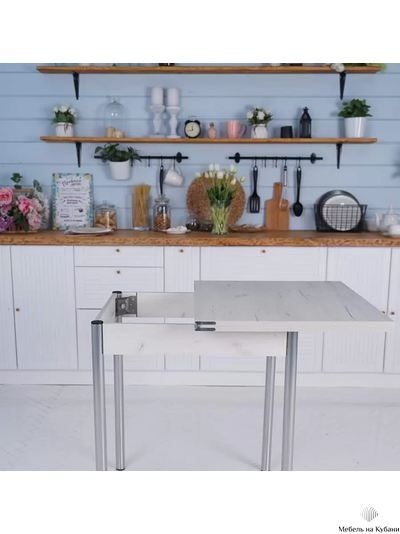 Стол Виста Лайт раскладной Крафт белый