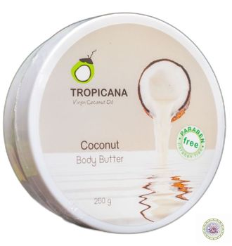 Крем-масло для тела с кокосовым маслом TROPICANA. 250г.