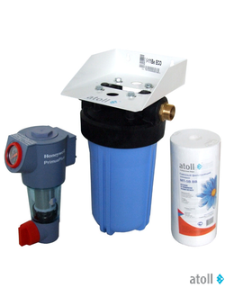 Набор для подключения систем водоподготовки (сетчатый фильтр Honeywell F74CS-1"AA и atoll I-11B Eco)