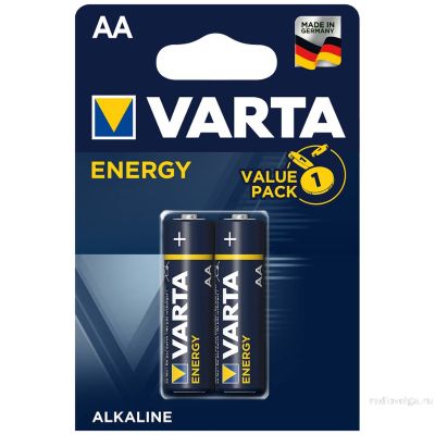 Алкалиновая пальчиковая батарейка Varta AA 1.5V Energy Alkaline Battery [ по 10 шт ]