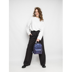 Женский кожаный рюкзак Anzolla Premium blue chameleon 
(арт. 3040-58)