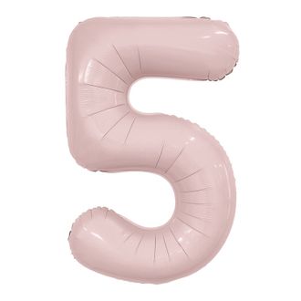 Цифра 5 нежно-розовый