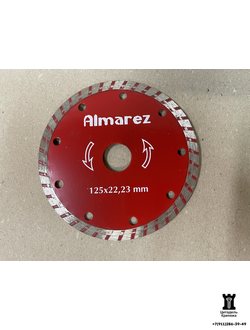 Диск алмазный отрезной турбо 125х22,23 Almarez