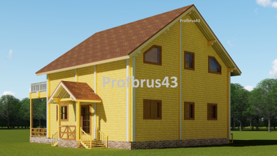 Домокомплект из клееного бруса "Нагорск", 157 м2