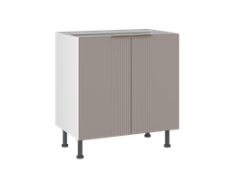 Кухня ФЬЮЖН - Стол С-80 2-дверный Волна мокко