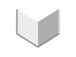 3d панель из архитектурного ЛДФ - декора Ultrawood UW 13 i (2800 х 240 х 18 мм.)