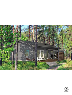 Одноэтажные дома из клееного бруса