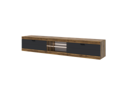 Гостиная ПРАГА - Тумба ТВ большая Дуб Делано/Графит софт