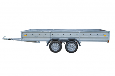 Прицеп двухосный РУСИЧ 405Д / 4000 х 1500 мм / 750 кг / оцинкованный