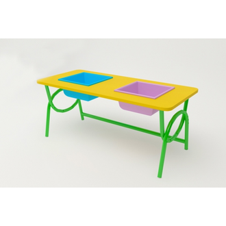 Стол &#039;Центр песка и воды&#039; (гр. 0-3 на металлокаркасе) вид 3 регулируемый