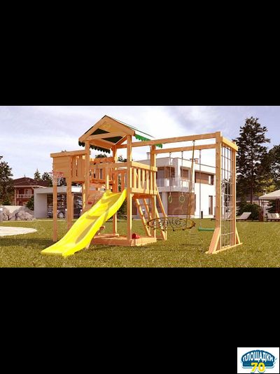 Детская площадка Савушка Мастер 4 + качели-гнездо