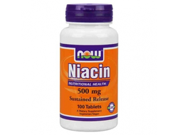 (NOW) Niacin 500 mg - (100 капс)
