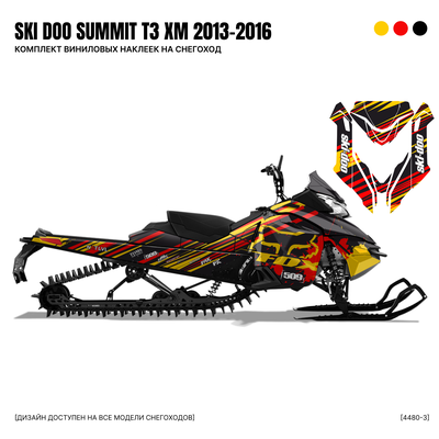 Наклейки на снегоход SKI DOO summit T3 2013 2014 2015 2016 #4480-3