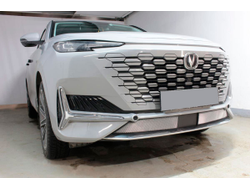 Защита радиатора Changan UNI-K 2020- chrome низ (2 части)