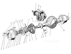 Ведущий мост ЕВ 687 6187.00.00.00
