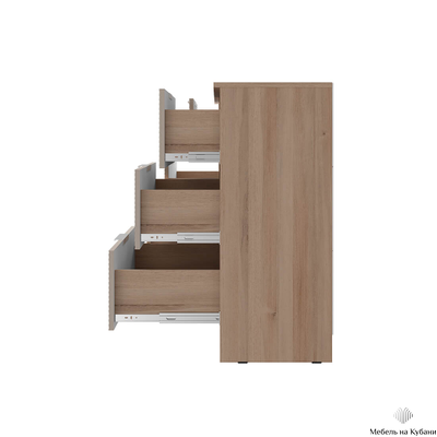 Эмилия КМ-04 комод Дуб смоки/Айриш (MF03)